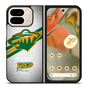 MINNESOTA WILD LOGO 3 Google Pixel 9 Pro Fold Case MINNESOTA WILD LOGO 3 Google Pixel 9 Pro Fold Case