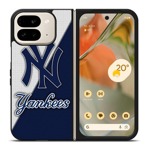 NEW YORK YANKEES LOGO MLB Google Pixel 9 Pro Fold Case NEW YORK YANKEES LOGO MLB Google Pixel 9 Pro Fold Case