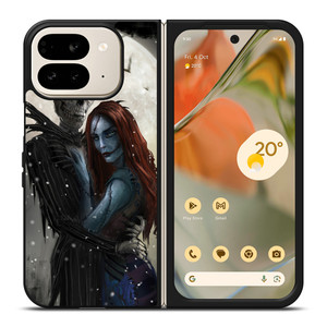 NIGHTMARE BEFORE CHRISTMAS JACK AND SALLY 4 Google Pixel 9 Pro Fold Case