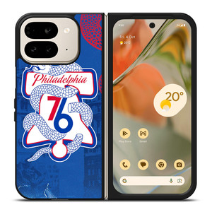 PHILADELPHIA 76ERS LOGO Google Pixel 9 Pro Fold Case PHILADELPHIA 76ERS LOGO Google Pixel 9 Pro Fold Case
