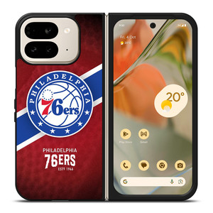 PHILADELPHIA 76ERS NBA Google Pixel 9 Pro Fold Case PHILADELPHIA 76ERS NBA Google Pixel 9 Pro Fold Case
