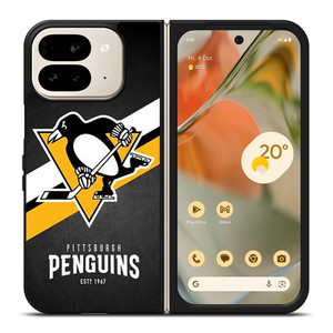 PITTSBURGH PENGUINS LOGO Google Pixel 9 Pro Fold Case PITTSBURGH PENGUINS LOGO Google Pixel 9 Pro Fold Case