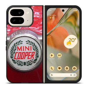 RED MINI COOPER LOGO Google Pixel 9 Pro Fold Case RED MINI COOPER LOGO Google Pixel 9 Pro Fold Case