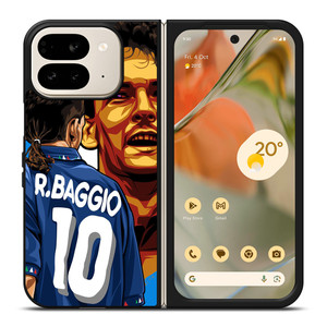 ROBERTO BAGGIO LEGEND ITALY ART Google Pixel 9 Pro Fold Case