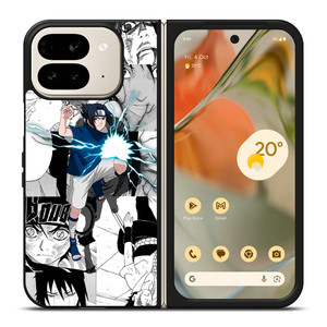 SASUKE UCHIHA COLLAGE 3 Google Pixel 9 Pro Fold Case SASUKE UCHIHA COLLAGE 3 Google Pixel 9 Pro Fold Case