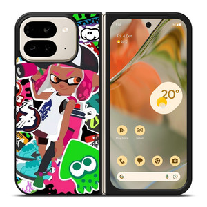 SPLATOON GAME CHARACTER Google Pixel 9 Pro Fold Case SPLATOON GAME CHARACTER Google Pixel 9 Pro Fold Case