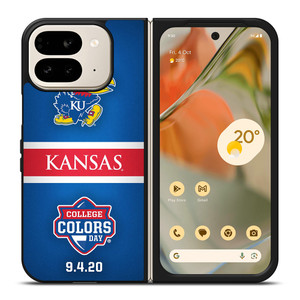 UNIVERSITY OF KANSAS JAYHAWKS Google Pixel 9 Pro Fold Case UNIVERSITY OF KANSAS JAYHAWKS Google Pixel 9 Pro Fold Case