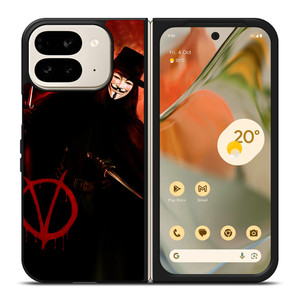 V FOR VENDETTA LOGO Google Pixel 9 Pro Fold Case V FOR VENDETTA LOGO Google Pixel 9 Pro Fold Case