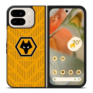 WOLVERHAMPTON WANDERERS FC LOGO Google Pixel 9 Pro Fold Case WOLVERHAMPTON WANDERERS FC LOGO Google Pixel 9 Pro Fold Case
