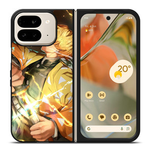 ZENITSU AGATSUMA DEMON SLAYER Google Pixel 9 Pro Fold Case ZENITSU AGATSUMA DEMON SLAYER Google Pixel 9 Pro Fold Case