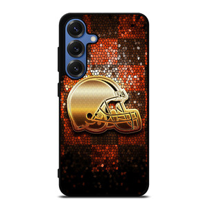 CLEVELAND BROWNS HELMET Samsung Galaxy S25 Case CLEVELAND BROWNS HELMET Samsung Galaxy S25 Case