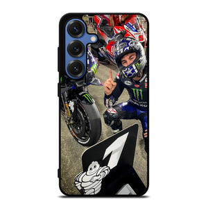 MAVERICK VINALES HELMET 2 Samsung Galaxy S25 Case
