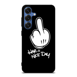 MICKEY MOUSE MIDDLE FINGER Samsung Galaxy S25 Case