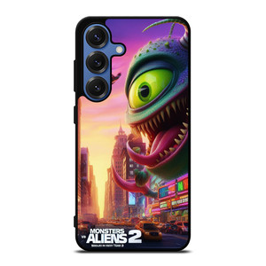 MONSTER VS ALIENS FUNNY CARTOON Samsung Galaxy S25 Case MONSTER VS ALIENS FUNNY CARTOON Samsung Galaxy S25 Case