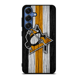 PITTSBURGH PENGUINS LOGO WOODEN Samsung Galaxy S25 Case