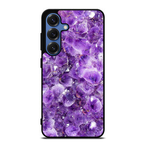 PURPLE CRYSTAL MARBLE PATTERN Samsung Galaxy S25 Case PURPLE CRYSTAL MARBLE PATTERN Samsung Galaxy S25 Case
