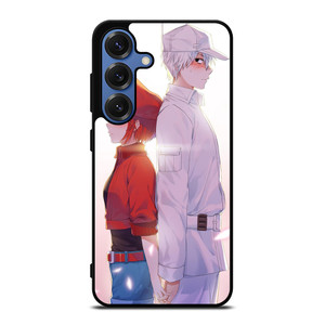 RED BLOOD AND WHITE BLOOD CELLS AT WORK Samsung Galaxy S25 Case RED BLOOD AND WHITE BLOOD CELLS AT WORK Samsung Galaxy S25 Case