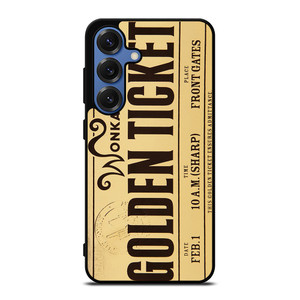 WILLY WONKA GOLDEN TICKET CHOCOLATE BAR Samsung Galaxy S25 Case WILLY WONKA GOLDEN TICKET CHOCOLATE BAR Samsung Galaxy S25 Case