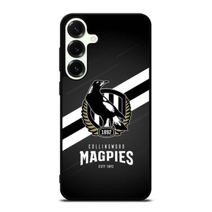 COLLINGWOOD MAGPIES LOGO AFL Samsung Galaxy S25 Plus Case