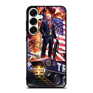 DONALD TRUMP ON TANK Samsung Galaxy S25 Plus Case DONALD TRUMP ON TANK Samsung Galaxy S25 Plus Case