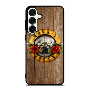 GUN AND ROSES LOGO WOODEN Samsung Galaxy S25 Plus Case GUN AND ROSES LOGO WOODEN Samsung Galaxy S25 Plus Case