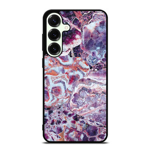 PURPLE CRYSTAL MARBLE PATTERN 2 Samsung Galaxy S25 Plus Case