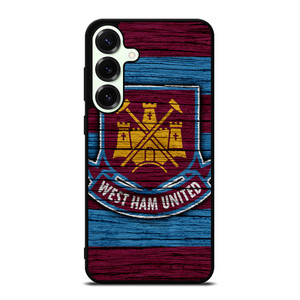 WEST HAM UNITED LOGO WOODEN Samsung Galaxy S25 Plus Case