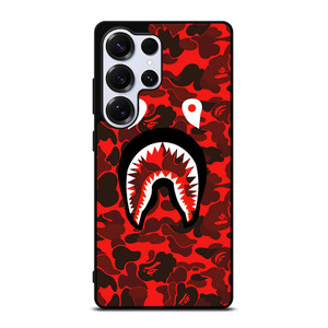 BAPE SHARK FACE RED CAMO Samsung Galaxy S25 Ultra Case BAPE SHARK FACE RED CAMO Samsung Galaxy S25 Ultra Case