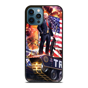 DONALD TRUMP ON TANK iPhone 12 Pro Max Case DONALD TRUMP ON TANK iPhone 12 Pro Max Case