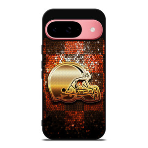 CLEVELAND BROWNS HELMET Google Pixel 9 Case CLEVELAND BROWNS HELMET Google Pixel 9 Case