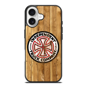 INDEPENDENT TRUCK LOGO WOODEN 2 iPhone 17 Case
