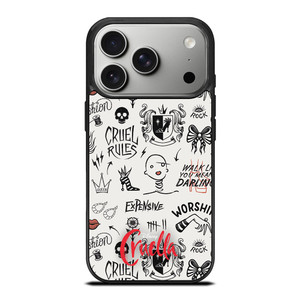 CRUELLA DISNEY PATTERN iPhone 17 Pro Case