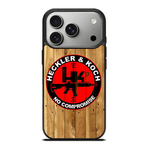 HECKLER AND KOCH LOGO WOODEN iPhone 17 Pro Case