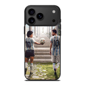 DIEGO MARADONA AND LIONEL MESSI iPhone 17 Pro Max Case