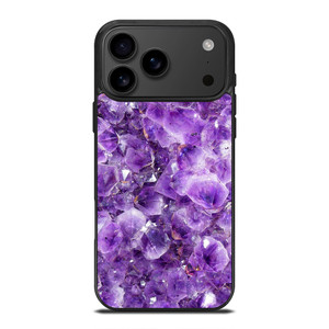 PURPLE CRYSTAL MARBLE PATTERN iPhone 17 Pro Max Case
