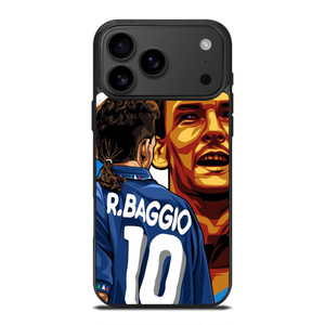 ROBERTO BAGGIO LEGEND ITALY ART iPhone 17 Pro Max Case