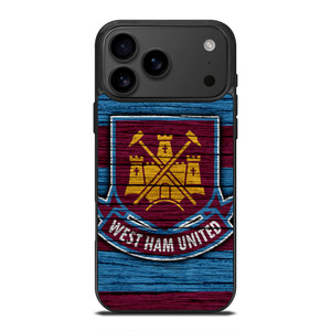 WEST HAM UNITED LOGO WOODEN iPhone 17 Pro Max Case