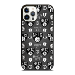 BROOKLYN NETS PATTERN iPhone 12 Pro Case BROOKLYN NETS PATTERN iPhone 12 Pro Case