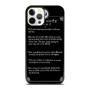 RULES OF THE DEATH NOTE iPhone 12 Pro Case RULES OF THE DEATH NOTE iPhone 12 Pro Case