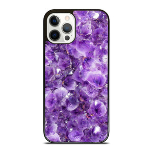 PURPLE CRYSTAL MARBLE PATTERN iPhone 12 Pro Case
