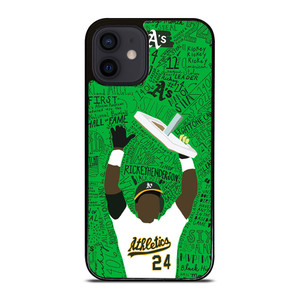 OAKLAND ATHLETICS RICKEY HENDERSON iPhone 12 Mini Case OAKLAND ATHLETICS RICKEY HENDERSON iPhone 12 Mini Case