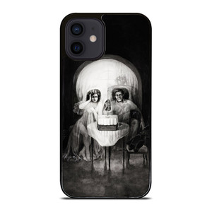 DATE SKULLS ILLUSION BLACK iPhone 12 Mini Case DATE SKULLS ILLUSION BLACK iPhone 12 Mini Case
