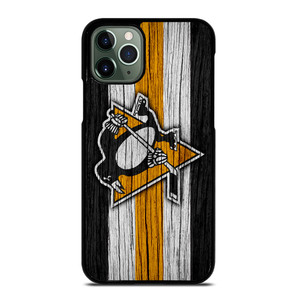 PITTSBURGH PENGUINS LOGO WOODEN iPhone 11 Pro Max Case