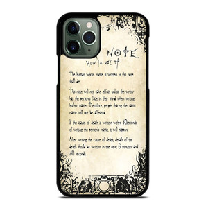 RULES OF THE DEATH NOTE 2 iPhone 11 Pro Max Case RULES OF THE DEATH NOTE 2 iPhone 11 Pro Max Case