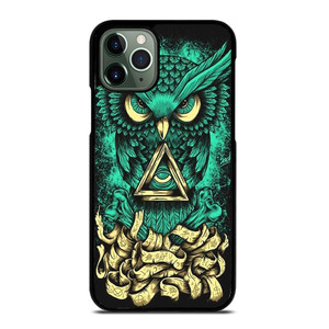 OWL SUGAR SKULL TATTOO iPhone 11 Pro Max Case