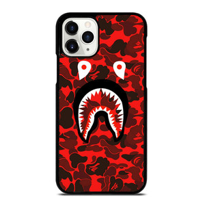 BAPE SHARK FACE RED CAMO iPhone 11 Pro Case