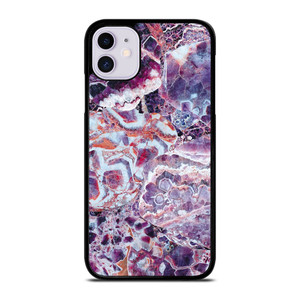 PURPLE CRYSTAL MARBLE PATTERN 2 iPhone 11 Case