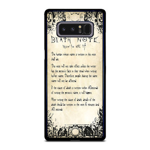 RULES OF THE DEATH NOTE 2 Samsung Galaxy Note 8 Case RULES OF THE DEATH NOTE 2 Samsung Galaxy Note 8 Case