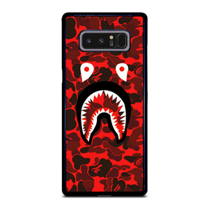 BAPE SHARK FACE RED CAMO Samsung Galaxy Note 8 Case BAPE SHARK FACE RED CAMO Samsung Galaxy Note 8 Case