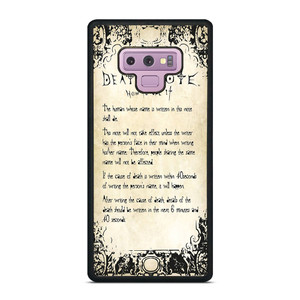 RULES OF THE DEATH NOTE 2 Samsung Galaxy Note 9 Case RULES OF THE DEATH NOTE 2 Samsung Galaxy Note 9 Case